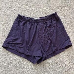 LAKE Pajama Shorts Womens XS Purple Modal Soft Lounge Quiet Luxury Minimalist